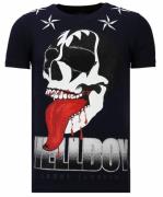 Local Fanatic Hellboy rhinestone t-shirt