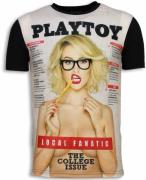 Local Fanatic Playtoy the college issue digital rhinestone t-shirt