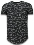 Justing Fashionable camouflage t-shirt long fit