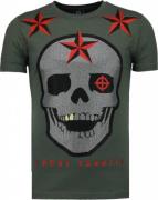 Local Fanatic Rough player skull rhinestone t-shirt